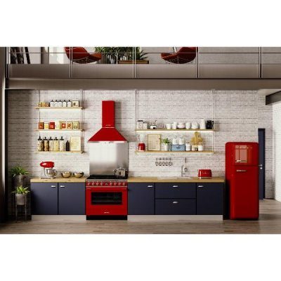 grille pain multi fente smeg tsf01rdeu mise en situation