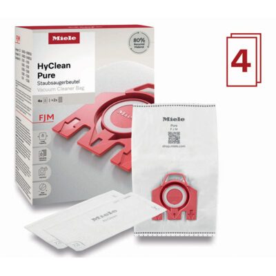 boîte de 4 filtres d'origine + 1 filtre moteur + 1 air aspirateur/nettoyeur vapeur. miele fjmhyclean