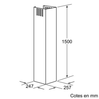 extension de cheminee hotte siemens lz12350