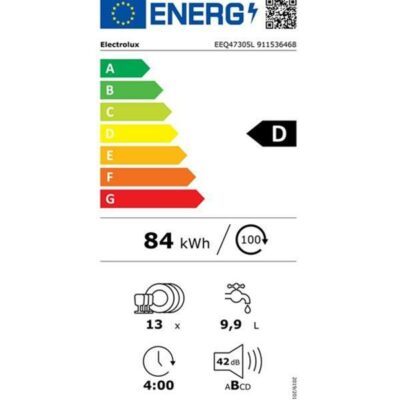 lave vaisselle tout encastrable qui convient à toutes les hauteurs de plinthe, disponible. electrolux eeq47305l