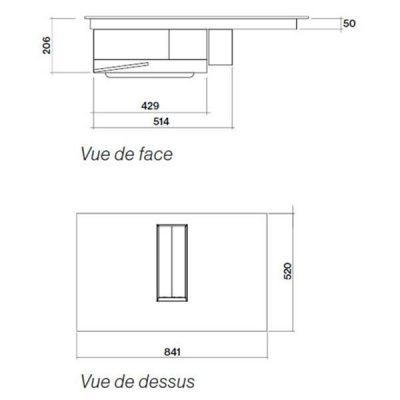 table de cuisson avec hotte intégrée performante et design. falmec quantum easy 3421 cottes