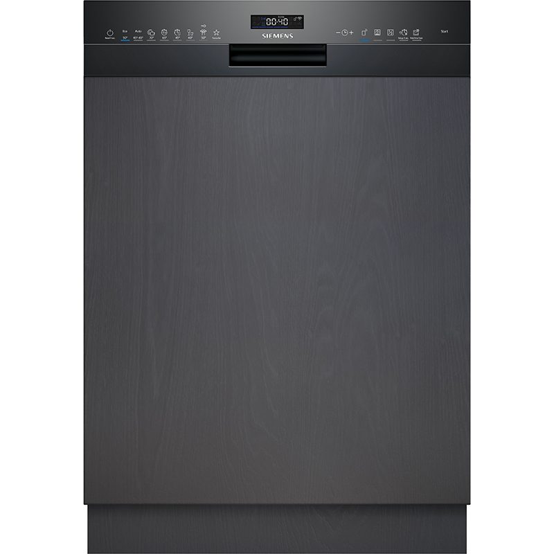 iQ500, Lave-vaisselle intégrable avec bandeau, 60 cm, Noir Siemens