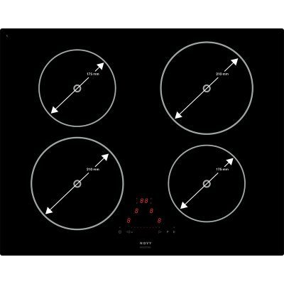 table induction gamme comfort, 4 zones, 65cm novy 1753