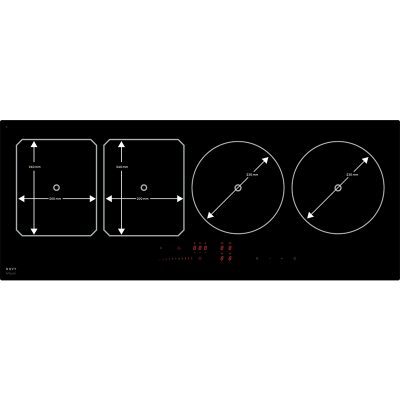 table induction 100cm gamme power, zones de cuisson en ligne. novy 1767