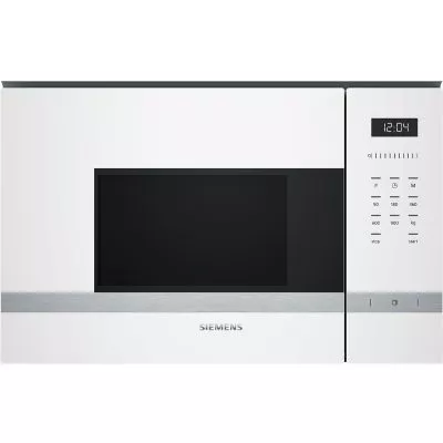 iq500, micro ondes intégrable, 59 x 38 cm, blanc siemens bf555lmw0