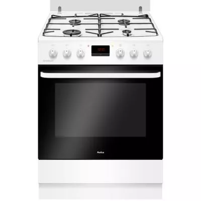 cuisinière mixte, four électrique catalyse, et 4 feux gaz. amica acm6004vb