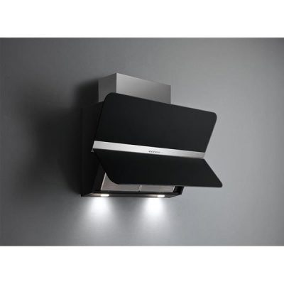 hotte décorative murale flipper, ultra silencieuse (46db)et design. falmec flipnrs1420 clapet