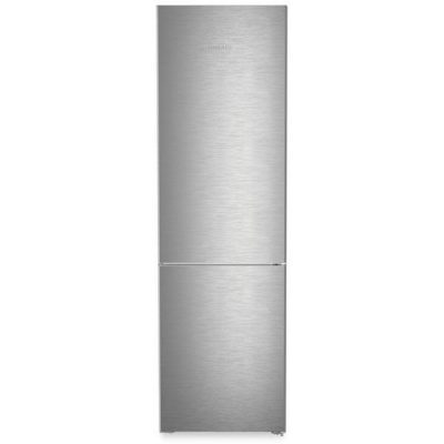 réfrigérateur combiné duocooling, bluperformance avec easy twist ice, 60cm, look inox. liebherr cnsdd5723 front vue