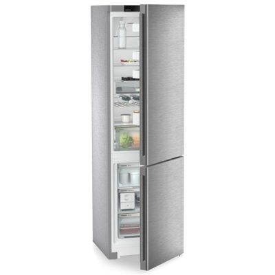 réfrigérateur combiné nofrost avec congélateur en bas. blu plus, 60cm, portes inox anti traces. liebherr cnsdd5223 20