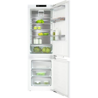 réfrigérateur congélateur encastrable avec confort remarquable, grâce à flexilight 2.0, dynacool et nofrost. miele kfn 7764 d