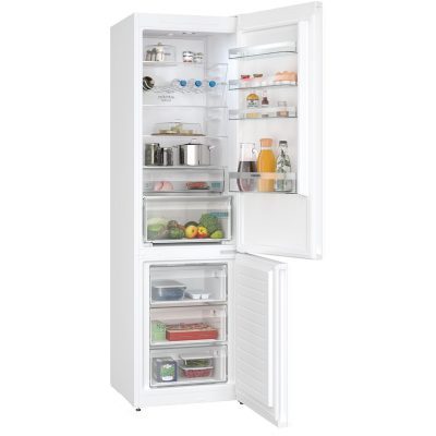 réfrigérateur combiné no frost, 203 x 60 cm, blanc. siemens kg39nxwdf aménagement intérieur