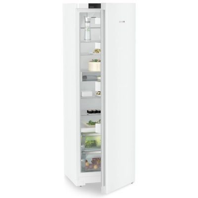 réfrigérateur une porte tout utile biofresh 60cm blu plus blanc. liebherr rbe5220 20 porte entre ouverte