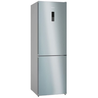 iq300, réfrigérateur combiné pose libre, 186 x 60 cm, inox anti trace de doigts. siemens kg36nxidf
