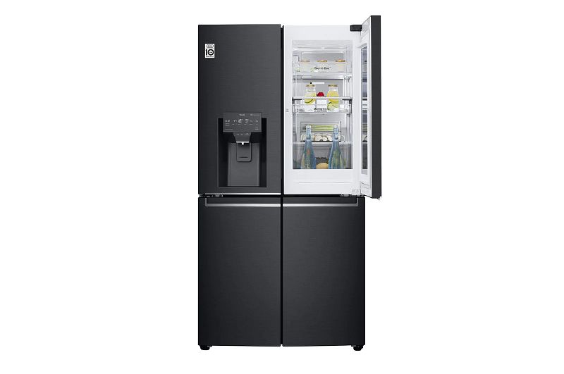 Réfrigérateur américain No Frost, froid brassé, sans cloison centrale, avec  InstaView Door-in-Door. LG GMX945MC9F - Meg diffusion