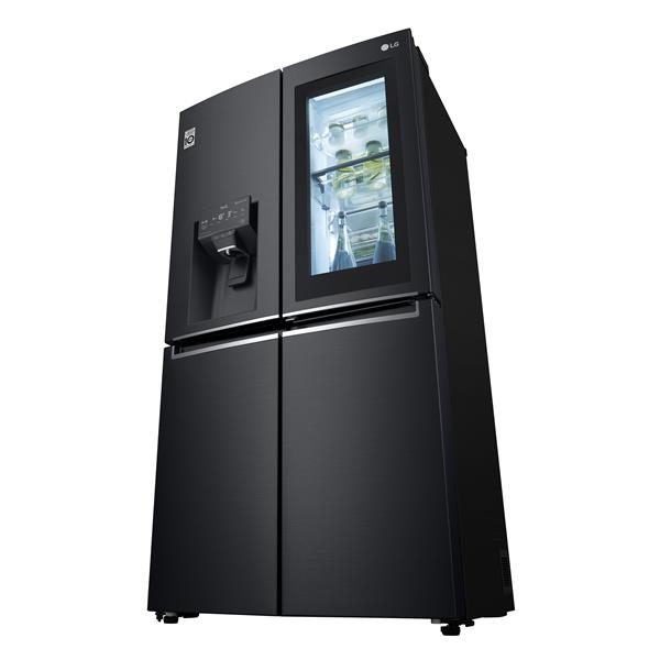 Réfrigérateur américain No Frost, froid brassé, sans cloison centrale, avec  InstaView Door-in-Door. LG GMX945MC9F - Meg diffusion