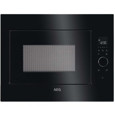 micro ondes 26l encastrable noir aeg mbe2658seb