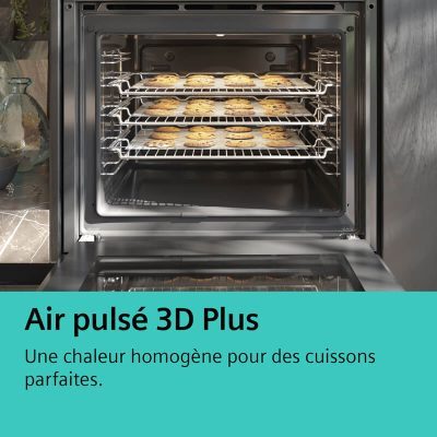 four siemens extraklasse noir et inox hb372abs0s