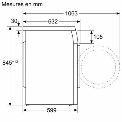 lave linge extraklasse, 8 kg, 1400 trs/min siemens wu14ut1mfr