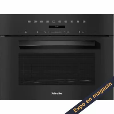 micro ondes encastrable design parfaitement combinable avec commande sur le haut. miele m 7244 tc nr