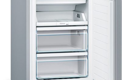 série 2, réfrigérateur combiné pose libre, 186 x 60 cm, couleur inox bosch kgn36elea