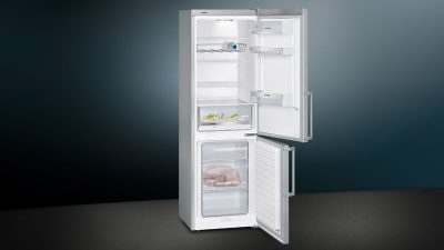 iq300, réfrigérateur combiné extraklasse pose libre, 186 x 60 cm, couleur inox kg36velep