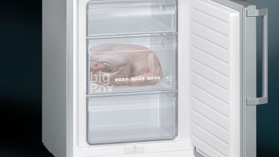 iq300, réfrigérateur combiné extraklasse pose libre, 186 x 60 cm, couleur inox kg36velep