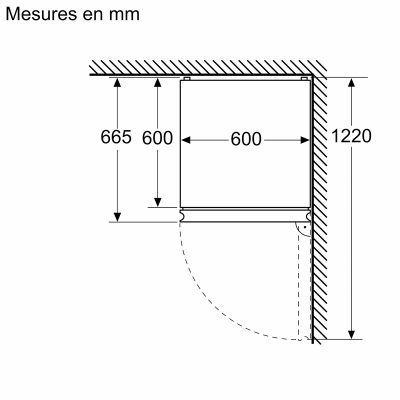 série 4, réfrigérateur combiné pose libre, 203 x 60 cm, acier inox noir bosch kgn39excf