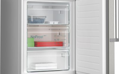 iq300, réfrigérateur combiné pose libre, 203 x 60 cm, inox anti trace de doigts kg39neicu