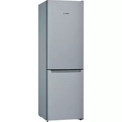 série 2, réfrigérateur combiné pose libre, 186 x 60 cm, couleur inox bosch kgn36elea