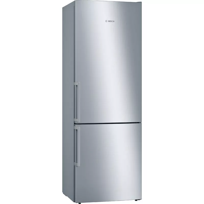 Réfrigérateur Bosch moderne en inox dans une cuisine contemporaine