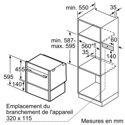 cadre décor, 43 x 25 x 593 mm, inox neff z11sz60x0