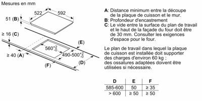 iq100, table à induction, 60 cm, noir, sans cadre eu611beb5e