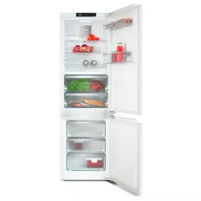 réfrigérateur/congélateur encastrable une meilleure conservation, avec perfectfresh pro, éclairage led et nofrost. miele kfn 7744 e