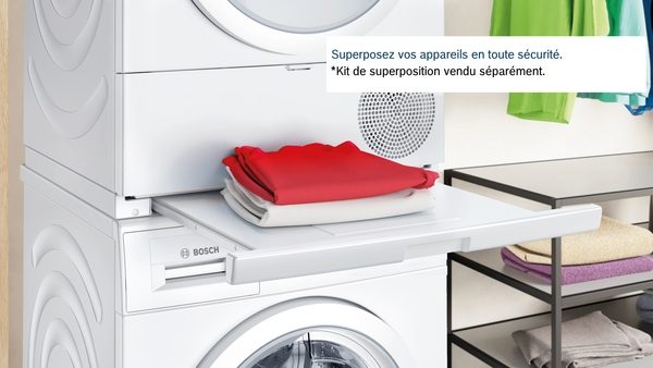 Sèche-linge pompe à chaleur garantie 3 ans gamme Exclusiv, 8 kg Bosch  WQG135DMFR - Meg diffusion