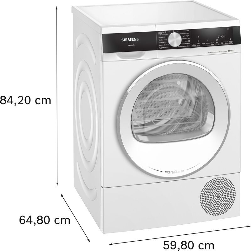siemens wq45g2cmfr iq500 sèche linge pompe à chaleur 9 kg