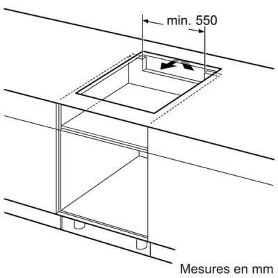 série 6, table à induction, 80 cm, noir, sans cadre bosch pvw831hc1e