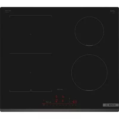 série 6, table à induction, 60 cm, noir, sans cadre bosch pvs631hc1m