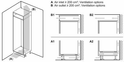 iq500, réfrigérateur intégrable, 122.5 x 56 cm, charnières pantographes softclose siemens ki41redd1