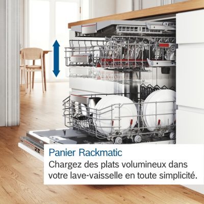 série 4, lave vaisselle bosch exclusivtout intégrable, 60 cm, xxl sbv4ebx25e