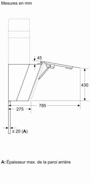 iq500, hotte murale, 80 cm, noir avec finition en verre lc81kan60m