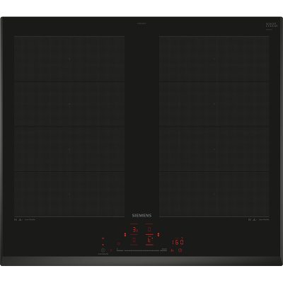iq700, table full flexinduction, 60 cm, noir, sans cadre siemens ex651hxc1f