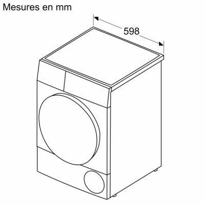 iq300, sèche linge pompe à chaleur, 8 kg siemens wt45hv14fr