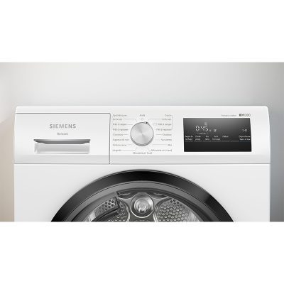 iq300, sèche linge pompe à chaleur, 8 kg siemens wt45hv14fr