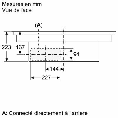 n 90, table induction aspirante, 80 cm, avec cadre neff v68ttx4l0