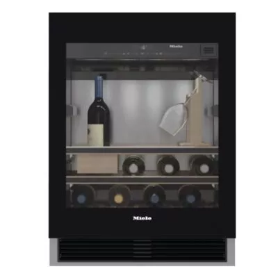 cave à vin sous plan pr. un confort max. et design intemporel, grâce au push to open et set sommelier miele kwt 6312 ugs