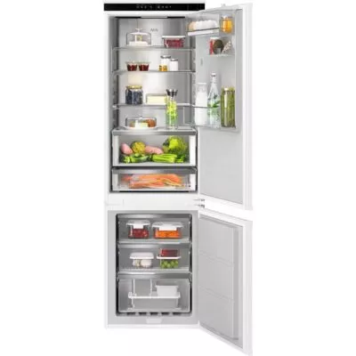 réfrigérateur combiné encastrable 177.2 cm 9000 multichill 0° fridge freezer aeg nsc9v181cs