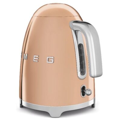 smeg bouilloire 1.7 l rose cuivré années 50 klf03rgeu