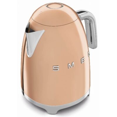 smeg bouilloire 1.7 l rose cuivré années 50 klf03rgeu