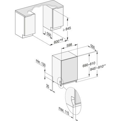 lave vaisselle totalement intégrable xxl avec dosage automatique grâce à autodos avec powerdisk intégré. miele g 7197 scvi xxl ad 125 ed.