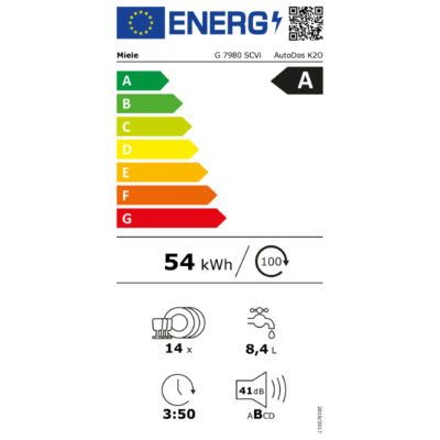 G 7980 SCVi AutoDos K2O fiche energetique classe A